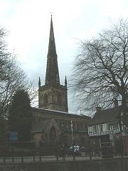 St Mary de Castro in Leicester City where John and Ann Masters were married in 1827