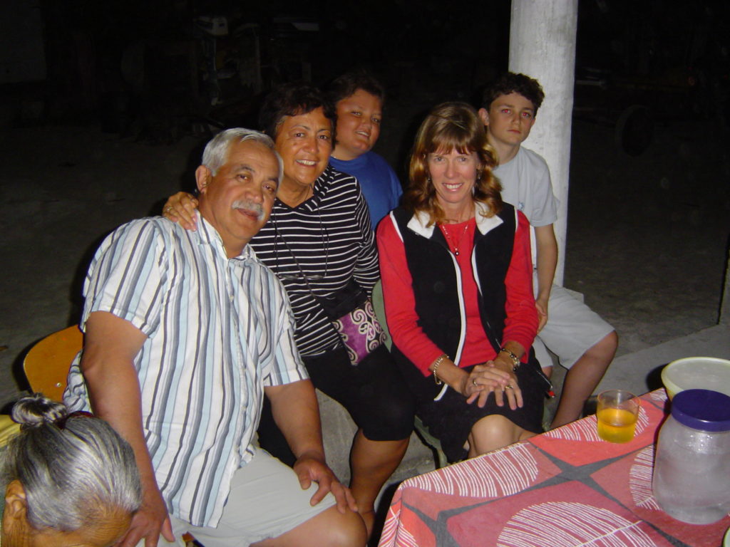 Final dinner with the family before our return to Rarotonga