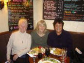 With Val Howard and Bev Digger at the Cavalier Arms in Lutterworth